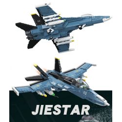 JIESTAR 61029 non  MÁY BAY CHIẾN ĐẤU F-16 bộ đồ chơi xếp lắp ráp ghép mô hình Military Army F16 Quân Sự Bộ Đội 753 khối