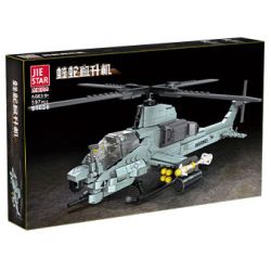 JIESTAR 61028 non  MÁY BAY TRỰC THĂNG VIPER bộ đồ chơi xếp lắp ráp ghép mô hình Military Army AH-1Z VIPER Quân Sự Bộ Đội 597 khối
