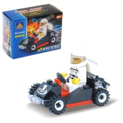 Bozhi 6408 non  XE HƠI bộ đồ chơi xếp lắp ráp ghép mô hình Racers Đua Tốc Độ 30 khối