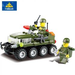 Bozhi 6412 non  CÁO HOANG DÃ bộ đồ chơi xếp lắp ráp ghép mô hình Military Army Quân Sự Bộ Đội 102 khối