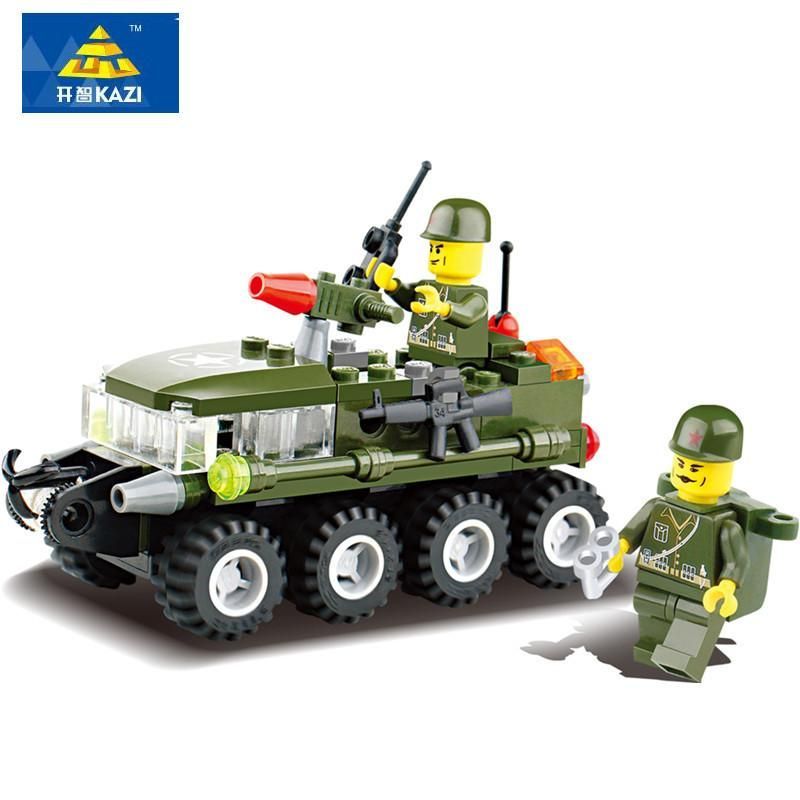 Bozhi 6412 non  CÁO HOANG DÃ bộ đồ chơi xếp lắp ráp ghép mô hình Military Army Quân Sự Bộ Đội 102 khối