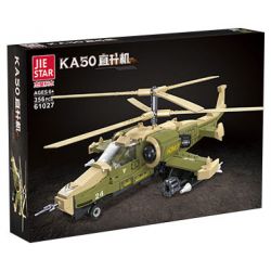 JIESTAR 61027 non  TRỰC THĂNG VŨ TRANG KA-50 bộ đồ chơi xếp lắp ráp ghép mô hình Military Army KA50 Quân Sự Bộ Đội 356 khối