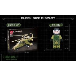 JIESTAR 61027 non  TRỰC THĂNG VŨ TRANG KA-50 bộ đồ chơi xếp lắp ráp ghép mô hình Military Army KA50 Quân Sự Bộ Đội 356 khối