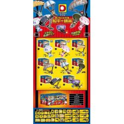 DUO LE PIN DLP9100 9100 non  HÒA BÌNH ELITE 8 NHÂN VẬT NHỎ bộ đồ chơi xếp lắp ráp ghép mô hình Game For Peace Chiến Đấu Cho Hòa Bình