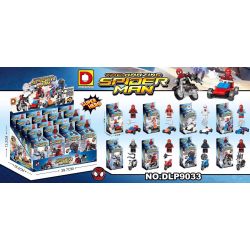 DUO LE PIN DLP9033 9033 non  NGƯỜI NHỆN 8 bộ đồ chơi xếp lắp ráp ghép mô hình Marvel Super Heroes THE AMAZING SPIDER MAN Siêu Anh Hùng Marvel