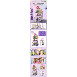 KEEPPLEY K28003 28003 non  CỬA HÀNG HƯƠNG LIỆU THƠM bộ đồ chơi xếp lắp ráp ghép mô hình CITY CORNER