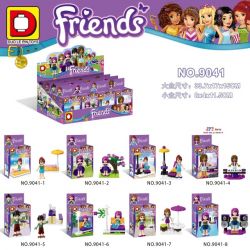 DUO LE PIN DLP9041 9041 non  NGƯỜI BẠN TỐT SERIES 8 bộ đồ chơi xếp lắp ráp ghép mô hình  Các Bạn Gái