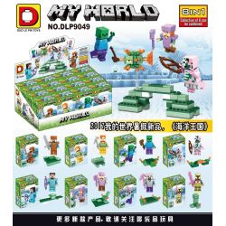 DUO LE PIN DLP9049 9049 non  VƯƠNG QUỐC ĐẠI DƯƠNG 8. bộ đồ chơi xếp lắp ráp ghép mô hình Minecraft MY WORLD Game Xây Dựng