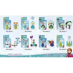 DUO LE PIN DLP9040 9040 non  BĂNG VÀ TUYẾT 8 MÔ HÌNH bộ đồ chơi xếp lắp ráp ghép mô hình Frozen Nữ Hoàng Băng Giá