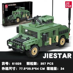 JIESTAR 61026 non  HUMVEE M1151 bộ đồ chơi xếp lắp ráp ghép mô hình Military Army Quân Sự Bộ Đội 357 khối