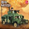 JIESTAR 61026 non  HUMVEE M1151 bộ đồ chơi xếp lắp ráp ghép mô hình Military Army Quân Sự Bộ Đội 357 khối