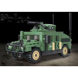 JIESTAR 61026 non  HUMVEE M1151 bộ đồ chơi xếp lắp ráp ghép mô hình Military Army Quân Sự Bộ Đội 357 khối