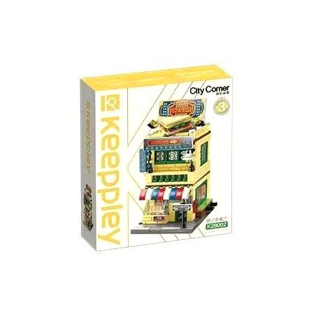 KEEPPLEY K28002 28002 non  NHÀ HÀNG TRÀ HỒNG KÔNG KEE bộ đồ chơi xếp lắp ráp ghép mô hình CITY CORNER