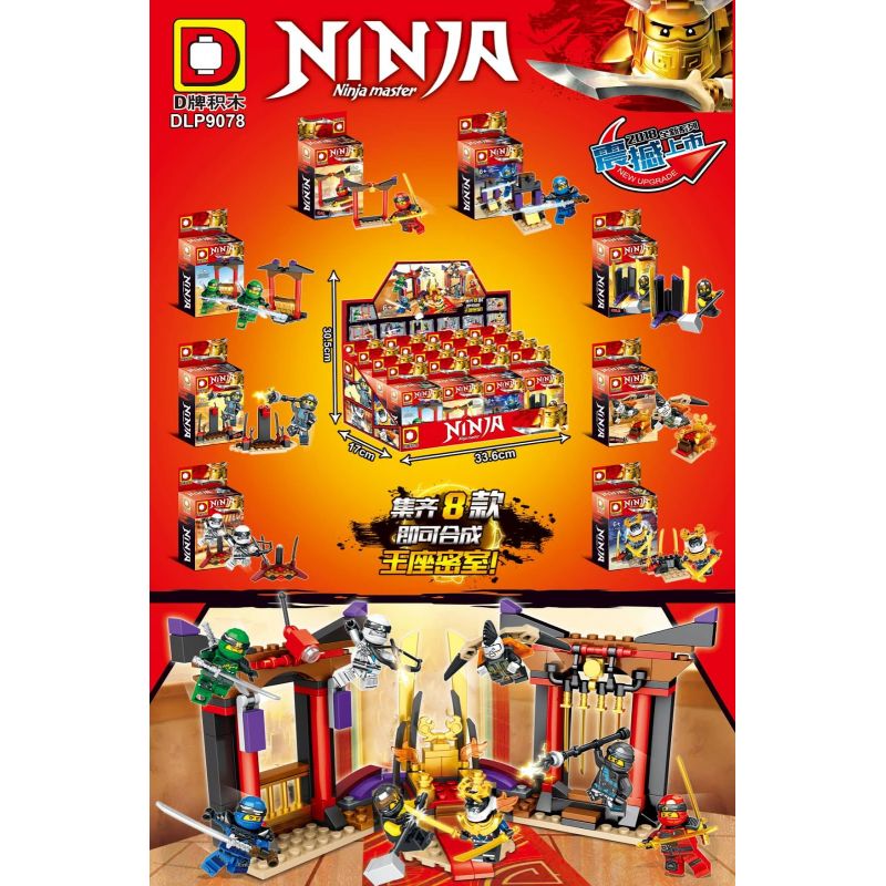 DUO LE PIN DLP9078 9078 non  XÁC NHẬN PHÒNG bộ đồ chơi xếp lắp ráp ghép mô hình The  Ninjago Movie Ninja Lốc Xoáy