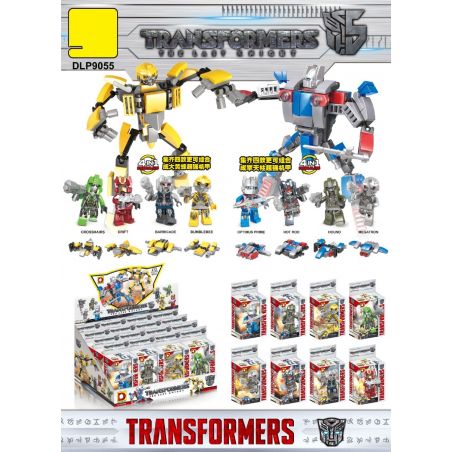 DUO LE PIN DLP9055 9055 non  TRANSFORMERS 8. bộ đồ chơi xếp lắp ráp ghép mô hình Robot Đại Chiến Người Máy Biến Hình
