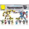 DUO LE PIN DLP9055 9055 non  TRANSFORMERS 8. bộ đồ chơi xếp lắp ráp ghép mô hình Robot Đại Chiến Người Máy Biến Hình