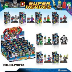 DUO LE PIN DLP9013 9013 non  MÔ HÌNH SIÊU ANH HÙNG 8 bộ đồ chơi xếp lắp ráp ghép mô hình Super Heroes Siêu Nhân Anh Hùng