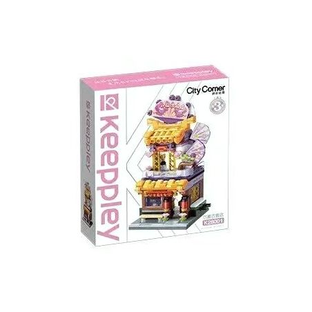 KEEPPLEY K28001 28001 non  CỬA HÀNG QUẠT CỔ ERYA bộ đồ chơi xếp lắp ráp ghép mô hình CITY CORNER