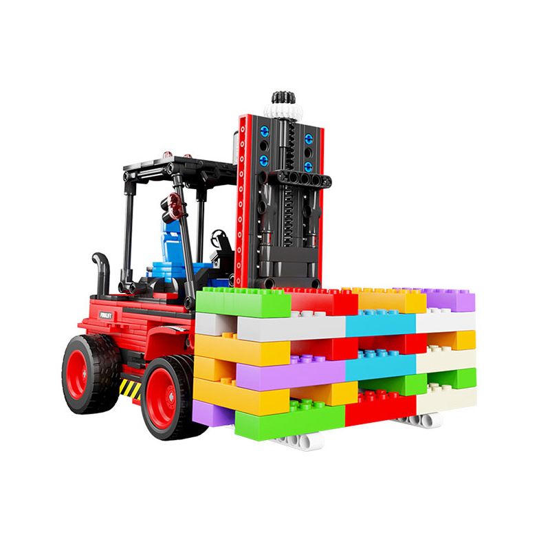 HAPPY BUILD SHINEYU XINYU YC-33003 33003 YC33003 non  XE NÂNG bộ đồ chơi xếp lắp ráp ghép mô hình  FORKLIFT Kỹ Thuật Công Nghệ Cao Mô Hình Phương Tiện 606 khối