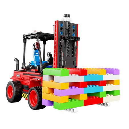HAPPY BUILD SHINEYU XINYU YC-33003 33003 YC33003 non  XE NÂNG bộ đồ chơi xếp lắp ráp ghép mô hình  FORKLIFT Kỹ Thuật Công Nghệ Cao Mô Hình Phương Tiện 606 khối