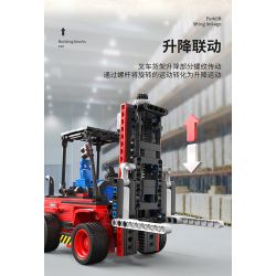 HAPPY BUILD SHINEYU XINYU YC-33003 33003 YC33003 non  XE NÂNG bộ đồ chơi xếp lắp ráp ghép mô hình  FORKLIFT Kỹ Thuật Công Nghệ Cao Mô Hình Phương Tiện 606 khối