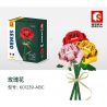 SEMBO 601239-B 601239-C 601239-A non  HOA HỒNG bộ đồ chơi xếp lắp ráp ghép mô hình Flowers BLOCK FLORIST ROSE FLOWER