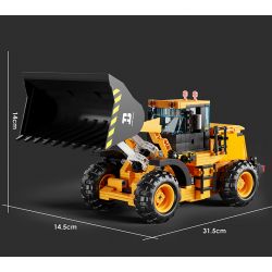 HAPPY BUILD SHINEYU XINYU YC-33002 33002 YC33002 non  CHIẾC XE ỦI bộ đồ chơi xếp lắp ráp ghép mô hình  BULLDOZER Kỹ Thuật Công Nghệ Cao Mô Hình Phương Tiện 653 khối