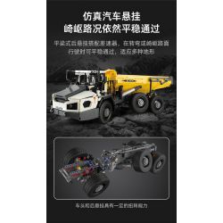 CADA DOUBLEE C61054 61054 non  XE BEN XÂY DỰNG CÓ KHỚP NỐI 1:17 tỷ lệ 1:17 bộ đồ chơi xếp lắp ráp ghép mô hình  ARTICULATED DUMP TRUCK Kỹ Thuật Công Nghệ Cao Mô Hình Phương Tiện 3067 khối