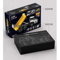 CADA DOUBLEE C61054 61054 non  XE BEN XÂY DỰNG CÓ KHỚP NỐI 1:17 tỷ lệ 1:17 bộ đồ chơi xếp lắp ráp ghép mô hình  ARTICULATED DUMP TRUCK Kỹ Thuật Công Nghệ Cao Mô Hình Phương Tiện 3067 khối