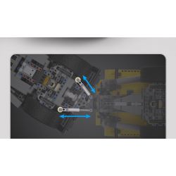 CADA DOUBLEE C61054 61054 non  XE BEN XÂY DỰNG CÓ KHỚP NỐI 1:17 tỷ lệ 1:17 bộ đồ chơi xếp lắp ráp ghép mô hình  ARTICULATED DUMP TRUCK Kỹ Thuật Công Nghệ Cao Mô Hình Phương Tiện 3067 khối