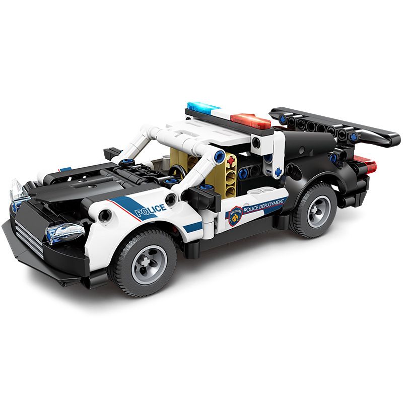 Kazi KY1088 1088 non  SIÊU XE ĐUỔI THEO CẢNH SÁT VÀ KÉO LÙI bộ đồ chơi xếp lắp ráp ghép mô hình  Kỹ Thuật Công Nghệ Cao Mô Hình Phương Tiện 283 khối