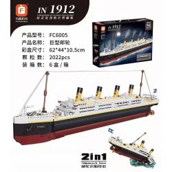 FORANGE FC6005 6005 non  ĐÀI TƯỞNG NIỆM TÀU ?​DU LỊCH KHỔNG LỒ BỊ CHÌM bộ đồ chơi xếp lắp ráp ghép mô hình Creator Expert Chuyên Gia Sáng Tạo 2022 khối