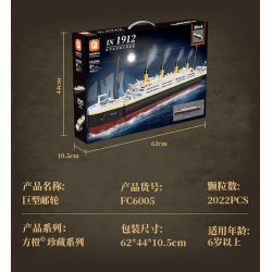 FORANGE FC6005 6005 non  ĐÀI TƯỞNG NIỆM TÀU ?​DU LỊCH KHỔNG LỒ BỊ CHÌM bộ đồ chơi xếp lắp ráp ghép mô hình Creator Expert Chuyên Gia Sáng Tạo 2022 khối