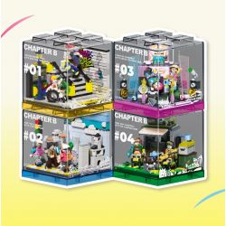 X AREA-X AX0087 0087 non  CẮM TRẠI HOANG DÃ bộ đồ chơi xếp lắp ráp ghép mô hình X-BOX 2.0 LET'S GO CAMPING NOW