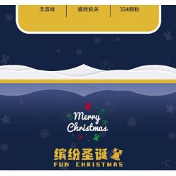 TREE HEIGHT JXL803 non  GIÁNG SINH ĐẦY MÀU SẮC bộ đồ chơi xếp lắp ráp ghép mô hình Christmas FUN CHRISTMAS 324 khối