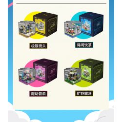 X AREA-X AX0087 0087 non  CẮM TRẠI HOANG DÃ bộ đồ chơi xếp lắp ráp ghép mô hình X-BOX 2.0 LET'S GO CAMPING NOW