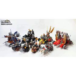 Decool 20602 2060A 20603 20604 20601 Jisi 20602 2060A 20603 20604 20601 non  4 MÔ HÌNH CỦA XE NGỰA bộ đồ chơi xếp lắp ráp ghép mô hình Three Kingdoms CHARIOTS Tam Quốc Diễn Nghĩa 377 khối