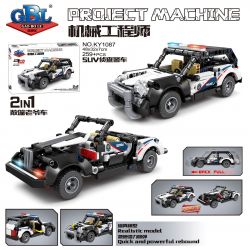 Kazi KY1087 1087 non  SUV CẢNH SÁT THÁM TỬ XE KÉO LÙI bộ đồ chơi xếp lắp ráp ghép mô hình  Kỹ Thuật Công Nghệ Cao Mô Hình Phương Tiện 259 khối