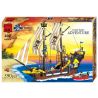 QMAN ENLIGHTEN KEEPPLEY 307 non  TÀU CƯỚP BIỂN RÂU ĐỎ bộ đồ chơi xếp lắp ráp ghép mô hình Pirates Of The Caribbean CORSAIR Cướp Biển Vùng Caribe 590 khối