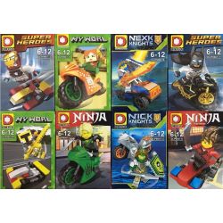 DUO LE PIN DLP9067 9067 non  SIÊU ANH HÙNG THẾ GIỚI CỦA TÔI PHANTOM NINJA 8 MÔ HÌNH HIỆP SĨ TIẾP THEO bộ đồ chơi xếp lắp ráp ghép mô hình The  Ninjago Movie Ninja Lốc Xoáy