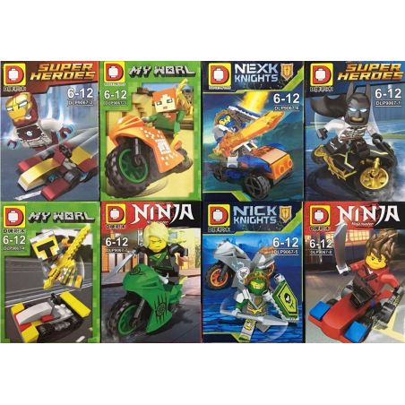 DUO LE PIN DLP9067 9067 non  SIÊU ANH HÙNG THẾ GIỚI CỦA TÔI PHANTOM NINJA 8 MÔ HÌNH HIỆP SĨ TIẾP THEO bộ đồ chơi xếp lắp ráp ghép mô hình The  Ninjago Movie Ninja Lốc Xoáy