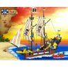 QMAN ENLIGHTEN KEEPPLEY 307 non  TÀU CƯỚP BIỂN RÂU ĐỎ bộ đồ chơi xếp lắp ráp ghép mô hình Pirates Of The Caribbean CORSAIR Cướp Biển Vùng Caribe 590 khối