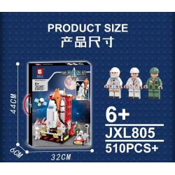 TREE HEIGHT JXL805 non  TÀU CON THOI bộ đồ chơi xếp lắp ráp ghép mô hình Space SPACE SHUTTLE Thám Hiểm Không Gian 510 khối