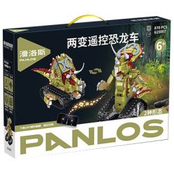 PanlosBrick 615007 Panlos Brick 615007 non  XE TRICERATOPS KHỦNG LONG ĐIỀU KHIỂN TỪ XA HAI THAY ĐỔI bộ đồ chơi xếp lắp ráp ghép mô hình  Kỹ Thuật Công Nghệ Cao Mô Hình Phương Tiện 870 khối