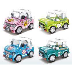 LWCK 80010-1 80010-2 80010-3 80010-4 non  THÀNH PHỐ LÃNG MẠN 4 PHONG CÁCH bộ đồ chơi xếp lắp ráp ghép mô hình Racers ROMANTIC CITY Đua Tốc Độ 1070 khối