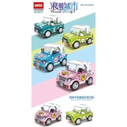 LWCK 80010-1 80010-2 80010-3 80010-4 non  THÀNH PHỐ LÃNG MẠN 4 PHONG CÁCH bộ đồ chơi xếp lắp ráp ghép mô hình Racers ROMANTIC CITY Đua Tốc Độ 1070 khối