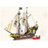 QMAN ENLIGHTEN KEEPPLEY 307 non  TÀU CƯỚP BIỂN RÂU ĐỎ bộ đồ chơi xếp lắp ráp ghép mô hình Pirates Of The Caribbean CORSAIR Cướp Biển Vùng Caribe 590 khối