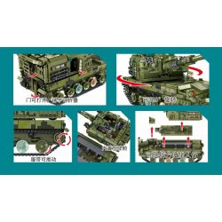 PanlosBrick 688007 688008 Panlos Brick 688007 688008 non  PHÁO TỰ HÀNH 155 bộ đồ chơi xếp lắp ráp ghép mô hình Military Army 155 SELF-PROPELLED ARTILLERY Quân Sự Bộ Đội 1574 khối