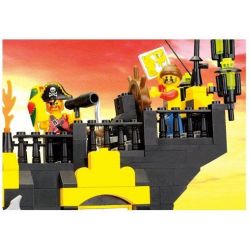 QMAN ENLIGHTEN KEEPPLEY 307 non  TÀU CƯỚP BIỂN RÂU ĐỎ bộ đồ chơi xếp lắp ráp ghép mô hình Pirates Of The Caribbean CORSAIR Cướp Biển Vùng Caribe 590 khối