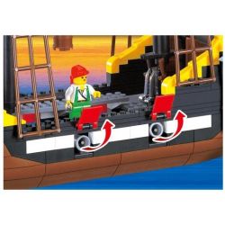 QMAN ENLIGHTEN KEEPPLEY 307 non  TÀU CƯỚP BIỂN RÂU ĐỎ bộ đồ chơi xếp lắp ráp ghép mô hình Pirates Of The Caribbean CORSAIR Cướp Biển Vùng Caribe 590 khối